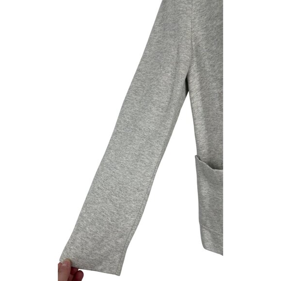 Zara Basic Womens Heather Gray Blazer Jacket With Pockets & Button Front Size M - Picture 4 of 14